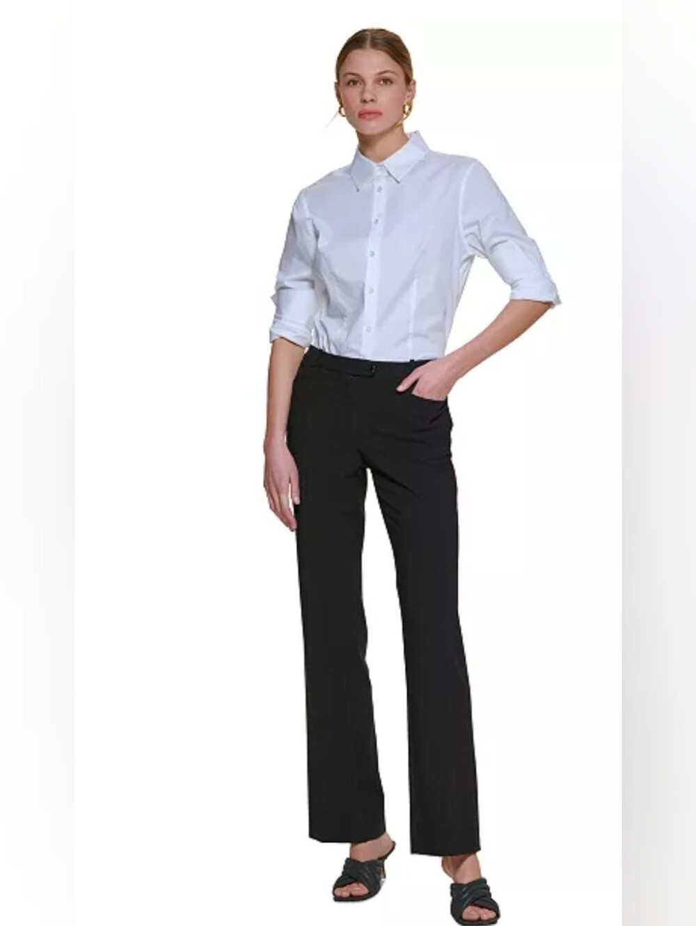 New Calvin Klein Modern Fit Black Pant Size 4